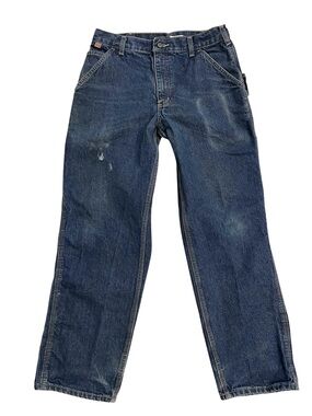 Carhartt FR 2112 CAT 2 Deep Indigo Relaxed Loose Fit Carpenter Work Jeans 32/30